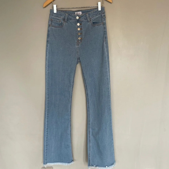 Cello Wide Leg High Rise Button-Fly Jeans Size 9 - Picture 1 of 7